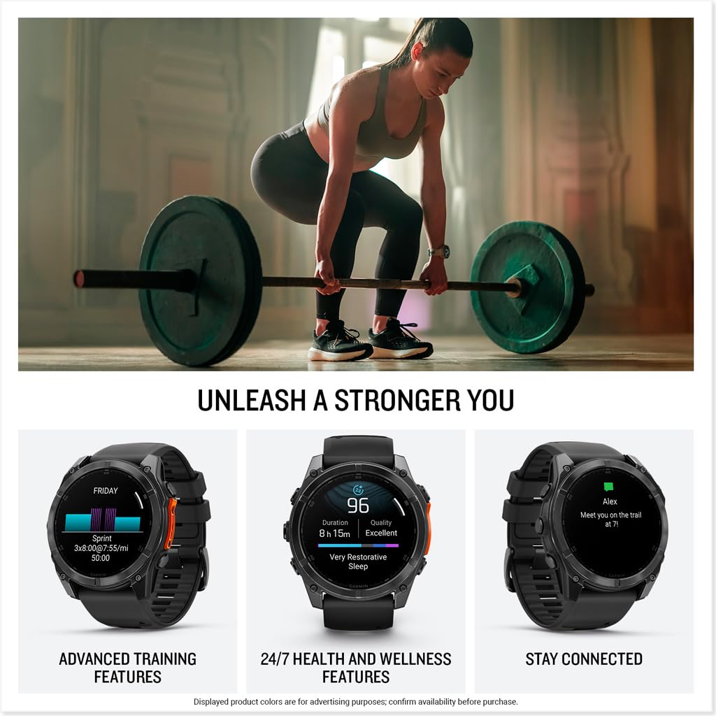 Garmin Fenix 8 Advanced Health & Training Metrics in Use