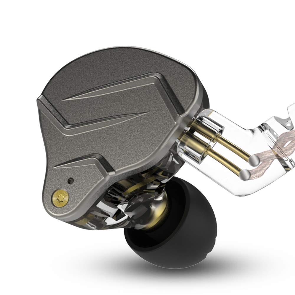 KZ-ZSN Pro earphones with a hybrid driver setup and detachable cables.