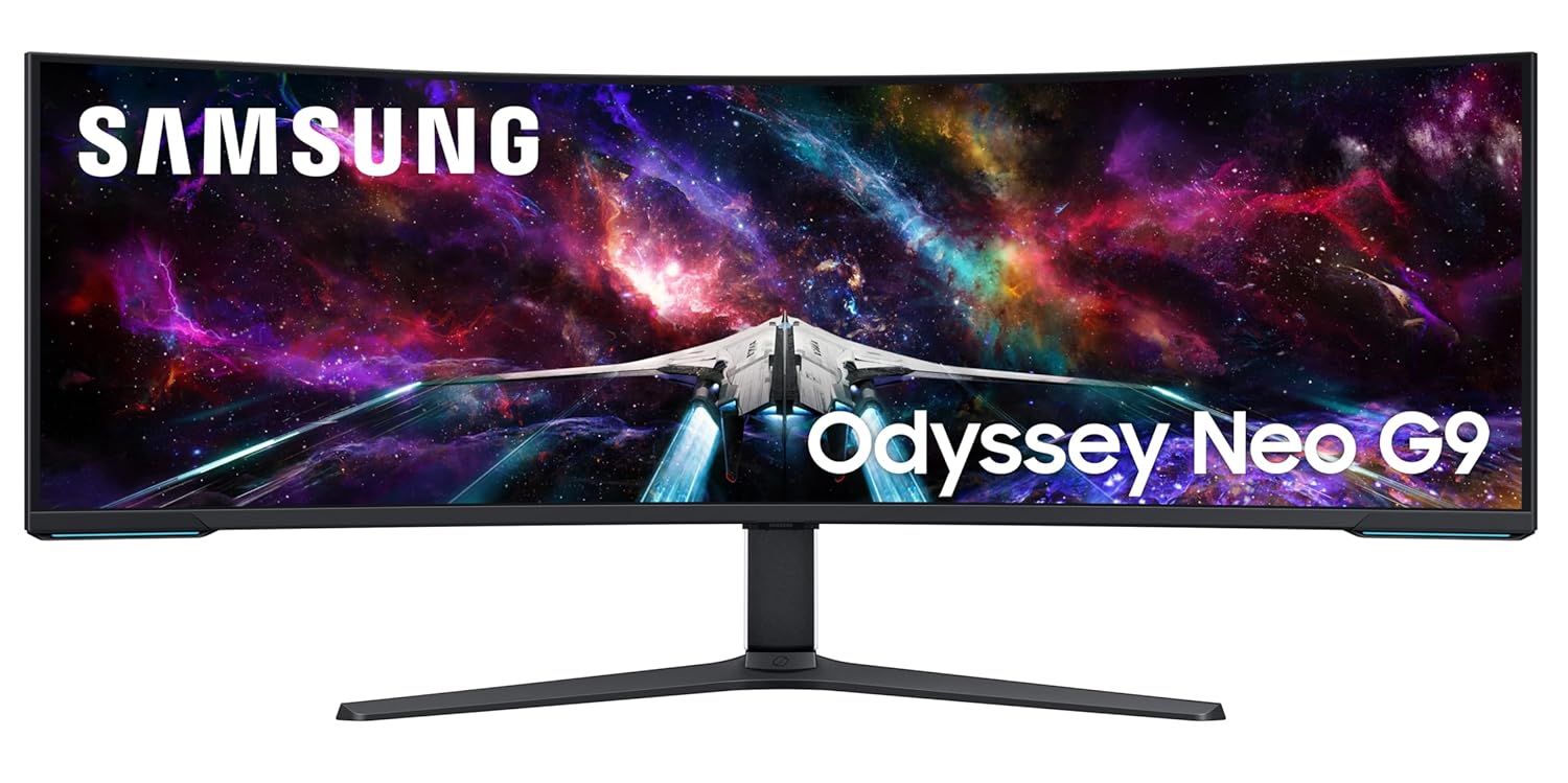 Samsung Odyssey Neo G9 57-inch(145 cm) Dual UHD 7680 x 2160 1000R Curved VA Gaming Monitor